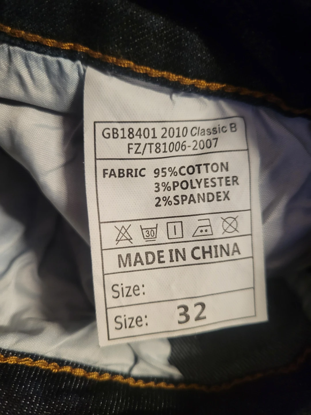 Men's Blue Denim Cargo Jeans Size 32 - photo 2