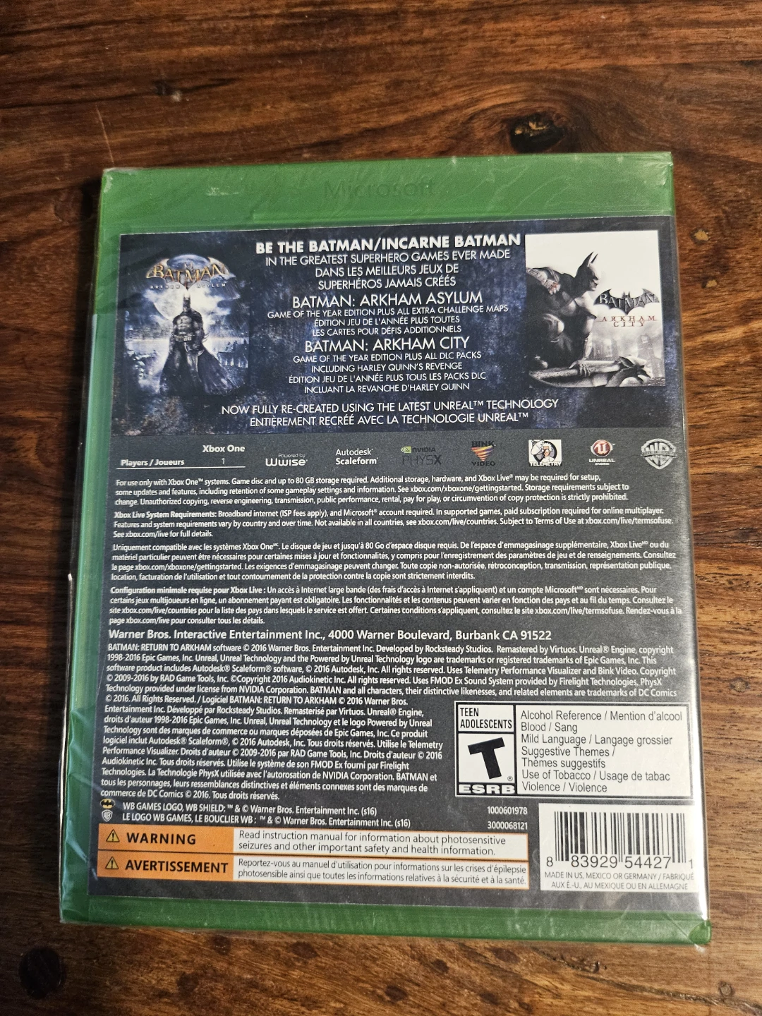 NEW + SEALED Return to Arkham Xbox One - photo 3