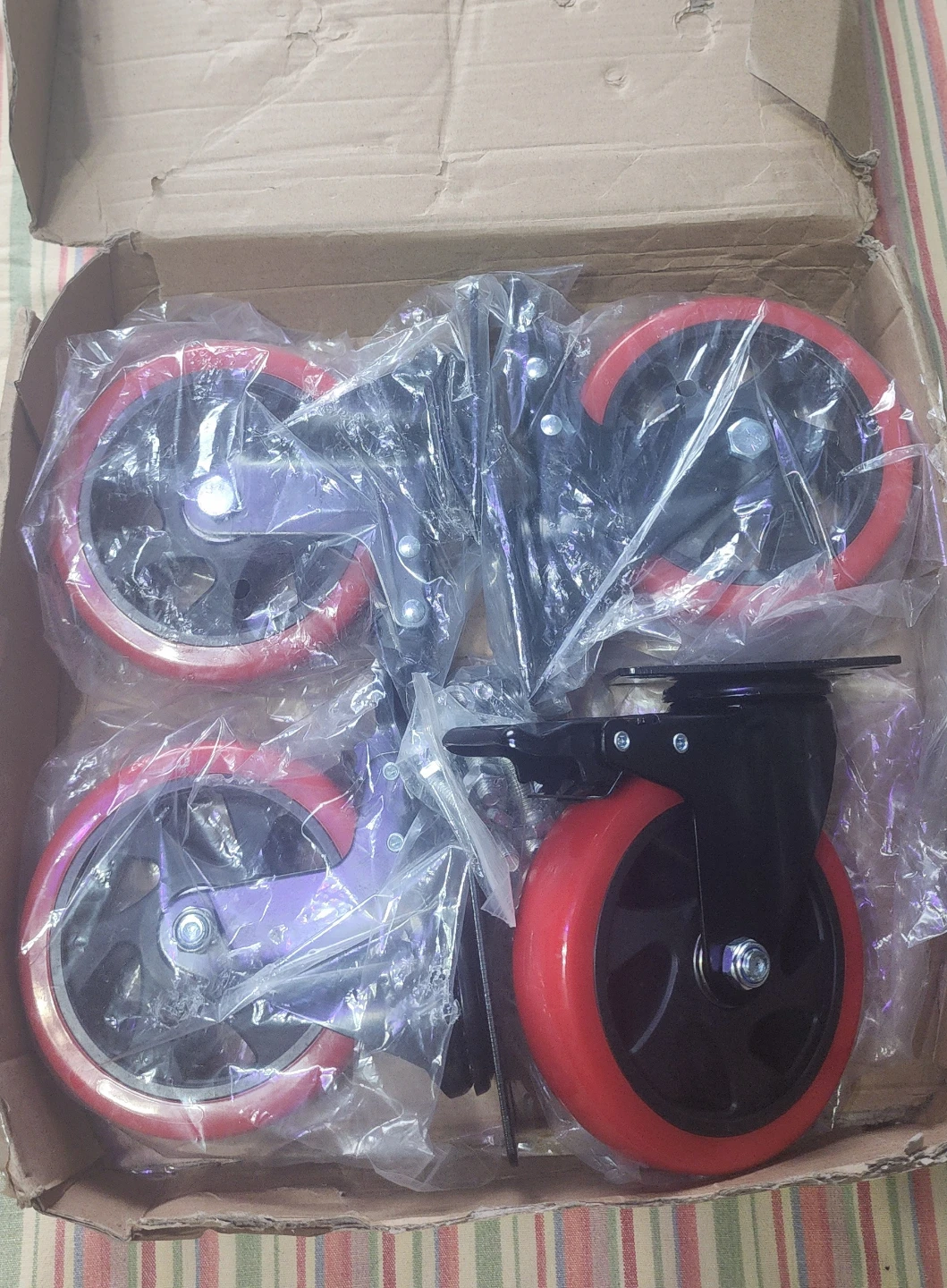 Nefish Heavy Duty Swivel Casters with Brake (Set of 4) - photo 2