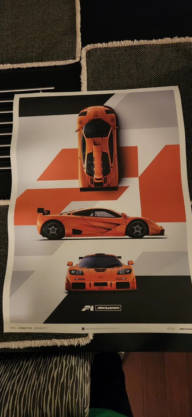 McLaren F1 Poster 50cmx70cm