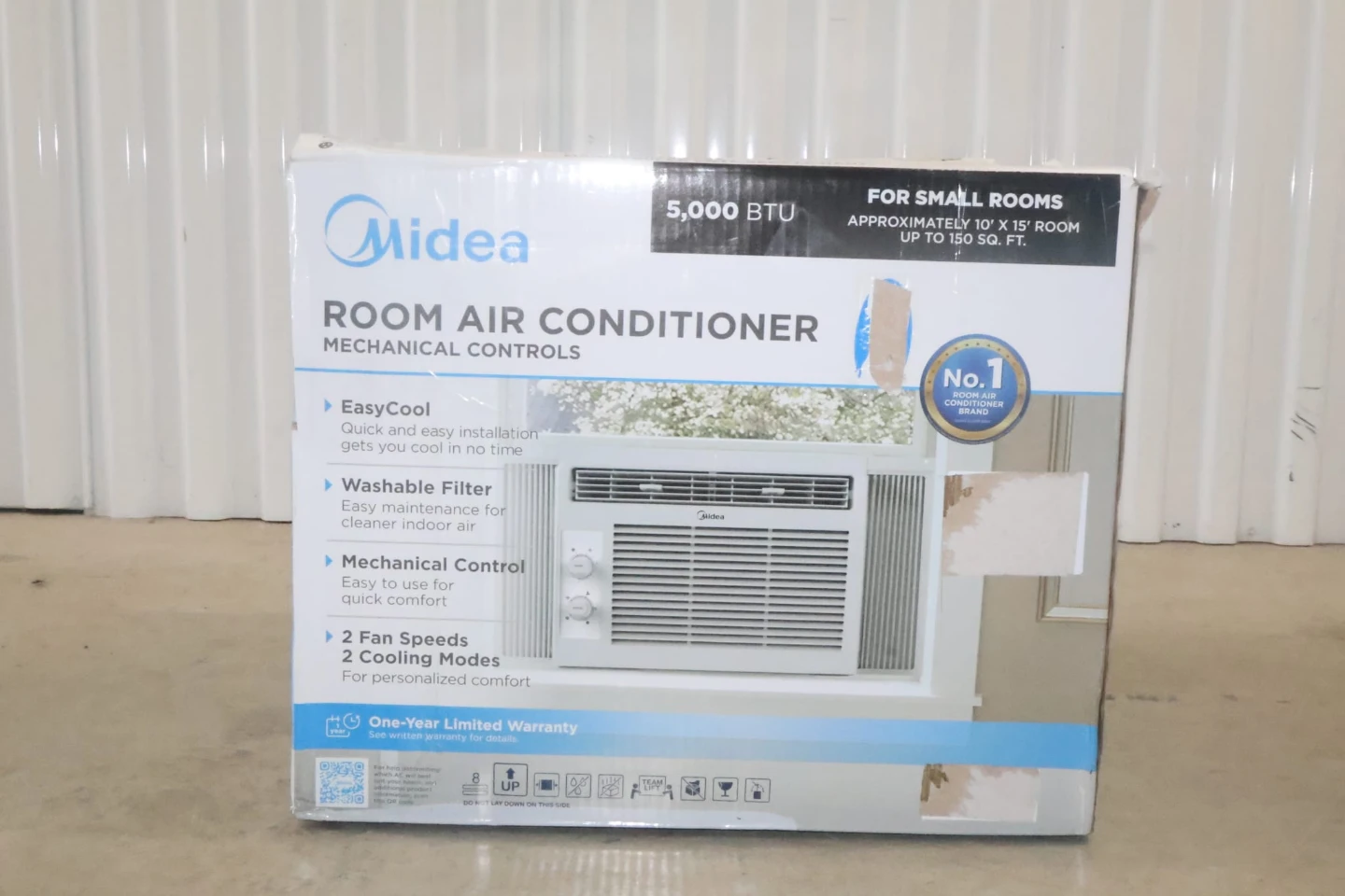 Midea 5,000 BTU Room Air Conditioner - Mechanical Controls