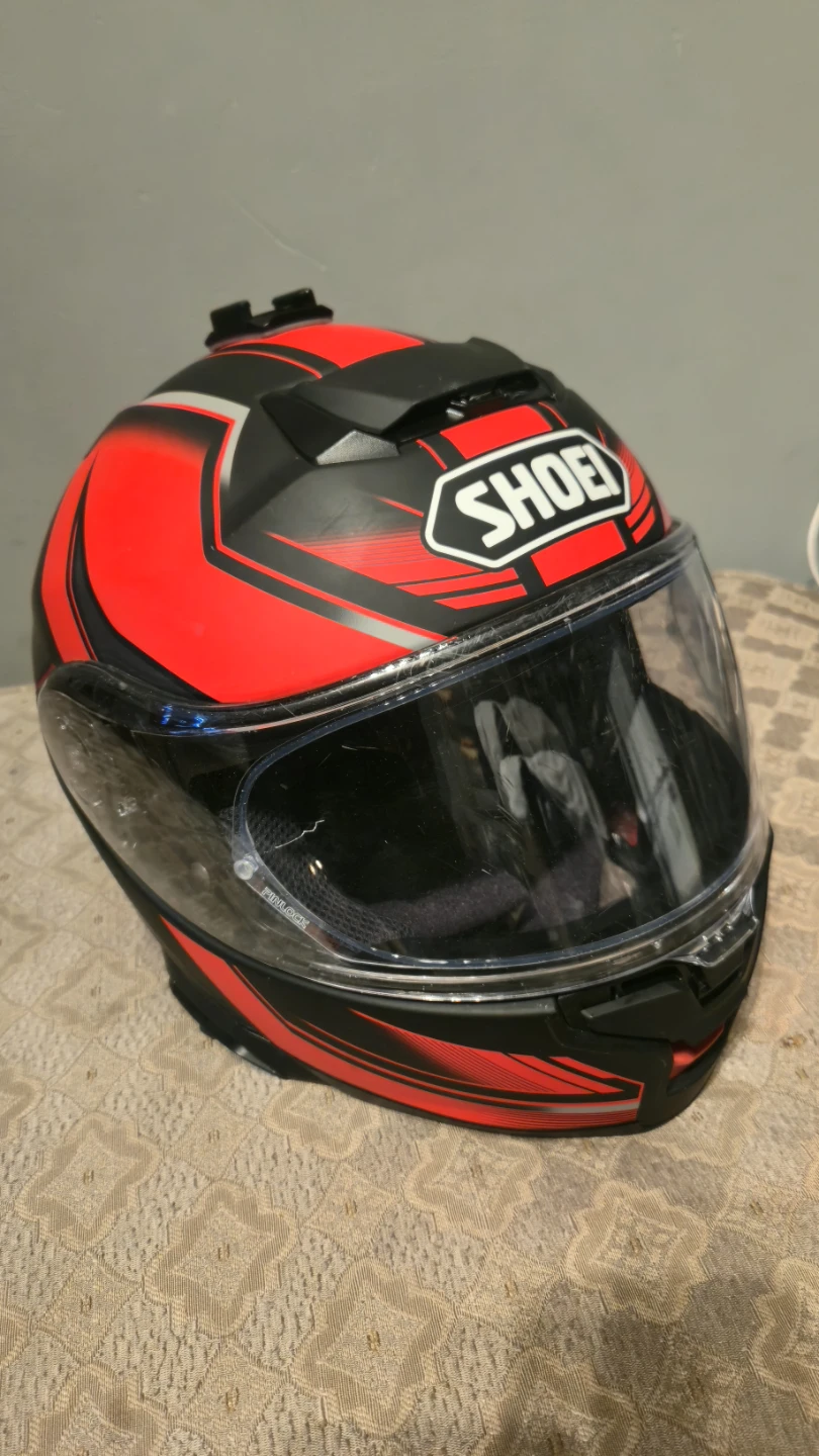 Shoei Motorcycle Helmet - Red/Black - photo 2