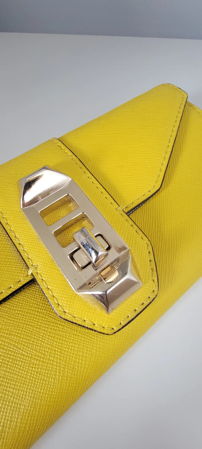 Rebecca Minkoff Yellow Saffiano Leather Wallet - photo 2