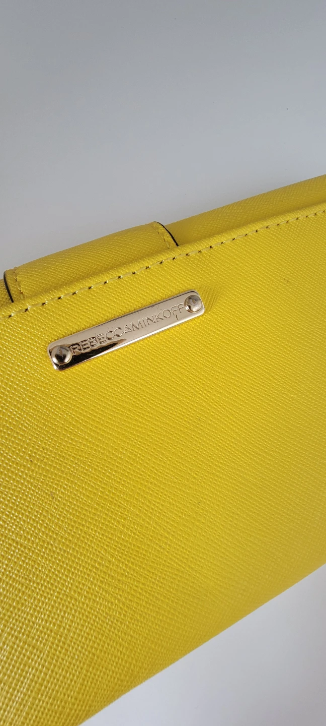 Rebecca Minkoff Yellow Saffiano Leather Wallet - photo 4