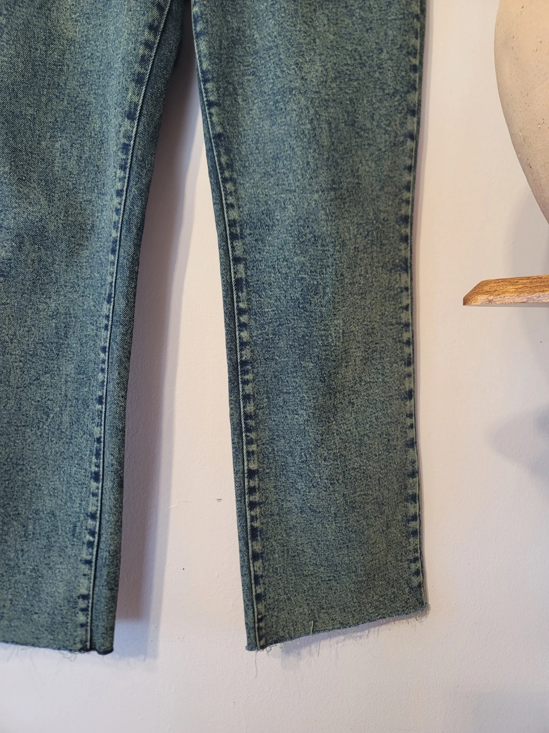 Democracy Absolution Green Blue Denim Acid Wash cotton Sz 8 - photo 5
