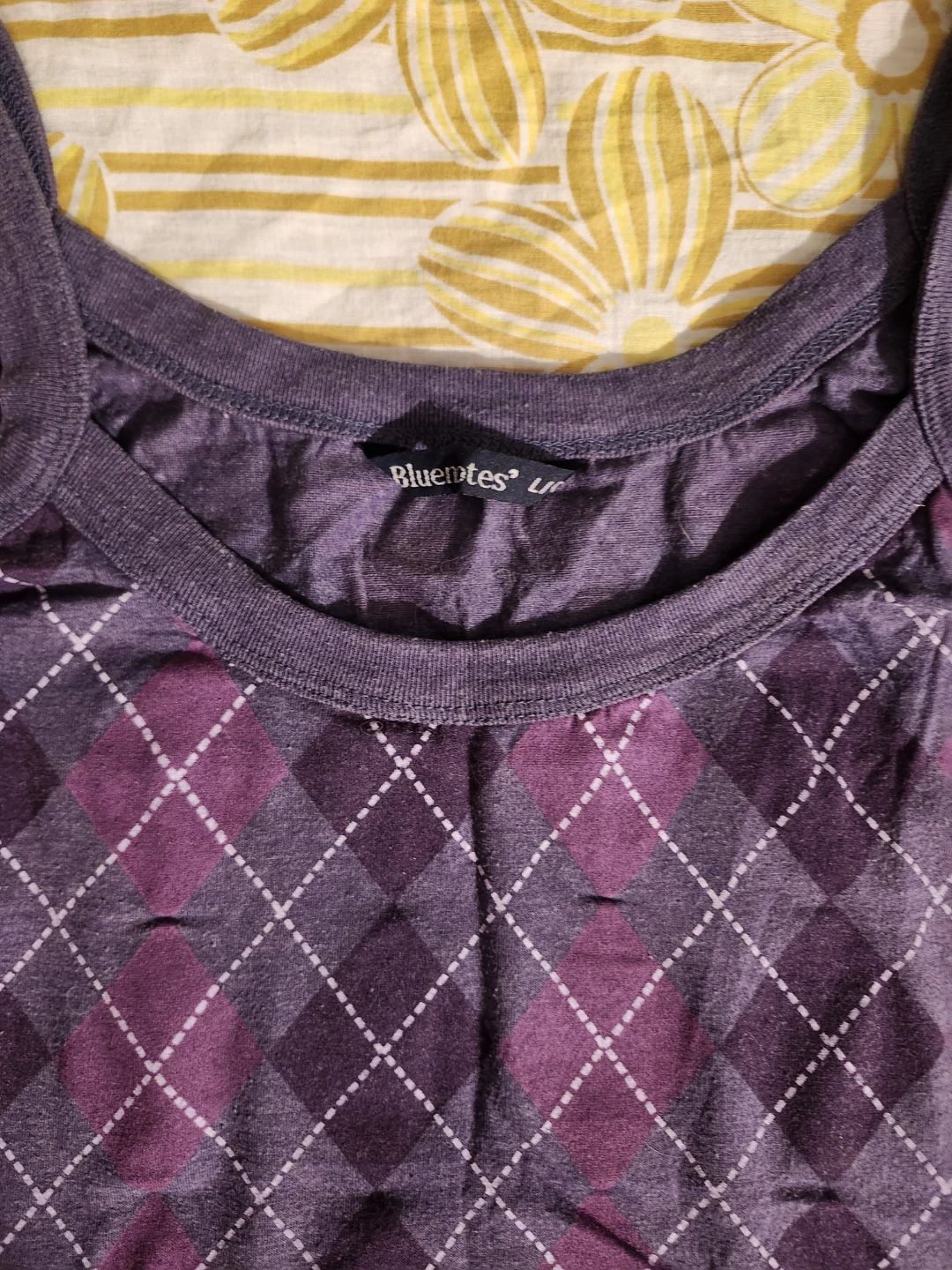 Purple argyle tank top - photo 4