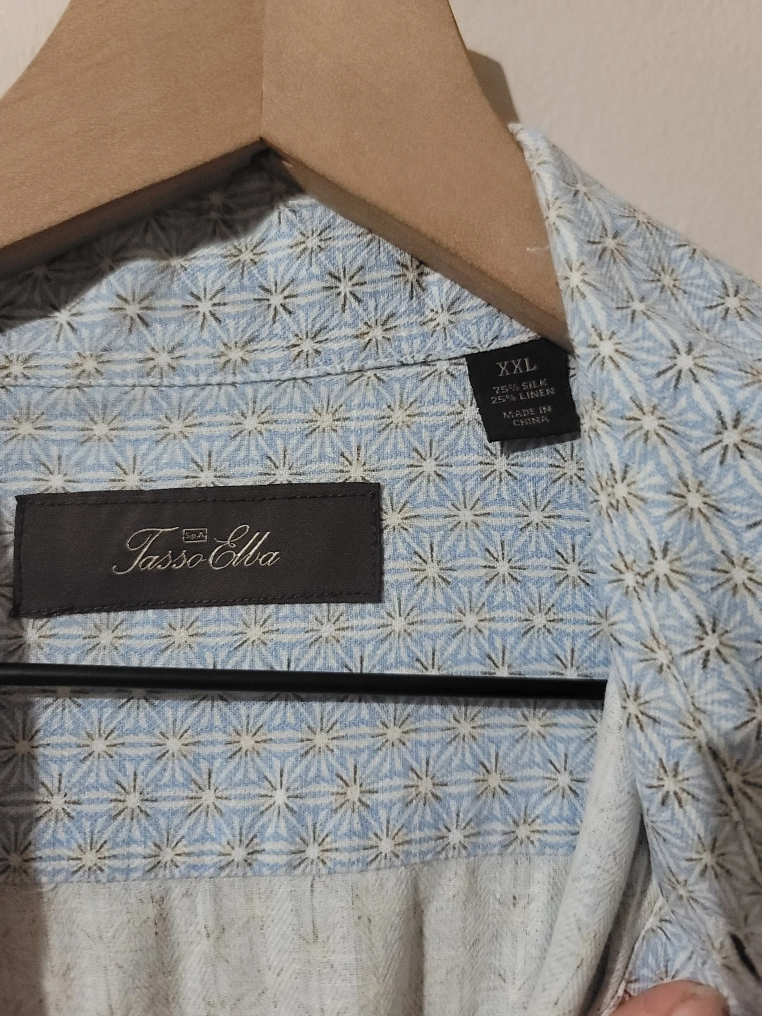 Tasso Elba Silk Linen Blend Button Coastal Mediterranean Sz XXL - photo 2
