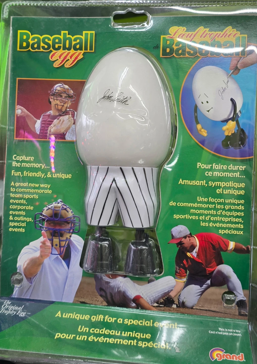 ⚾️ Baseball Egg Trophy Figure (New in Package) – $22 - photo 2
