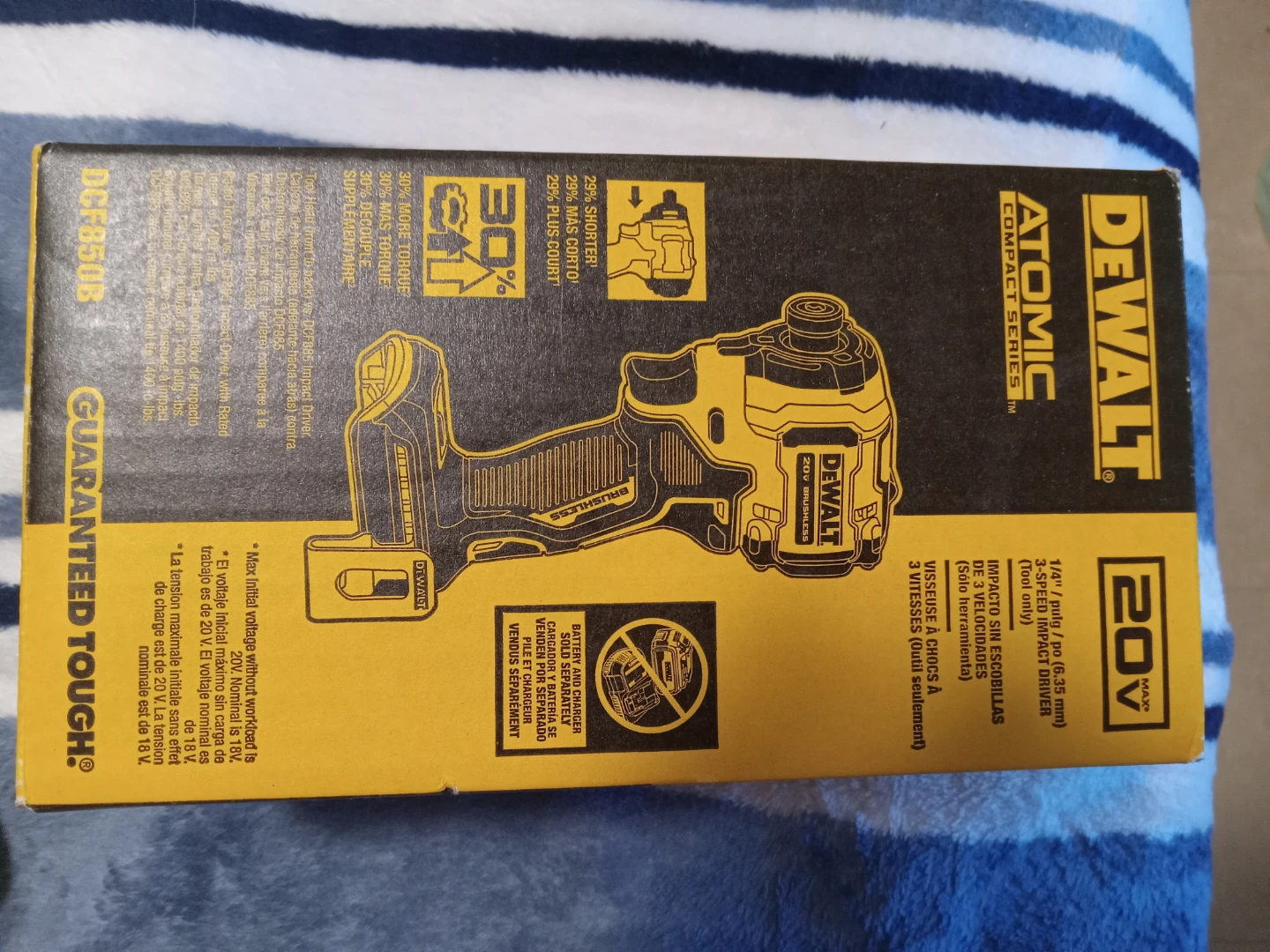 DEWALT ATOMIC 20V MAX 3-Speed Impact Driver (Tool Only) DCF850B