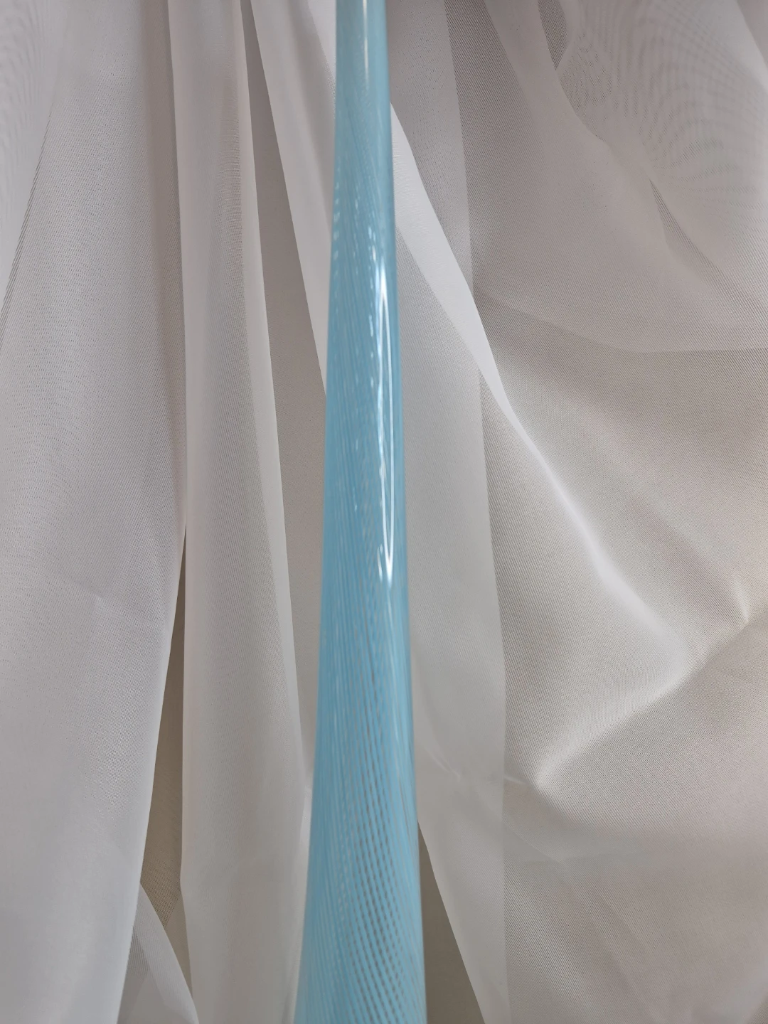Beautiful 19 1/2" Tall Art Swirl Glass Large Stem Vase - photo 3