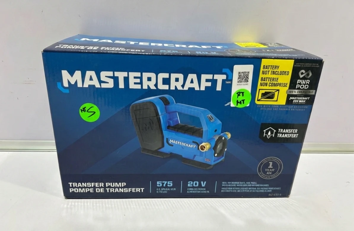 Mastercraft 20V PWR POD Battery-Powered Transfer Pump - photo 2