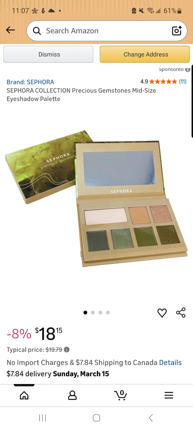 Sealed SEPHORA COLLECTION Precious Gemstones Eyeshadow Palette