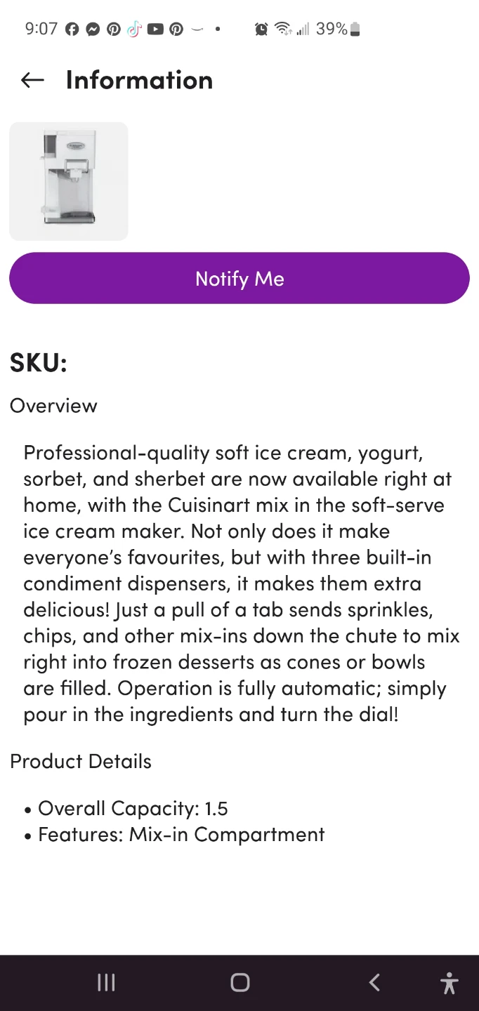 Cuisinart White Ice Cream Maker - photo 2