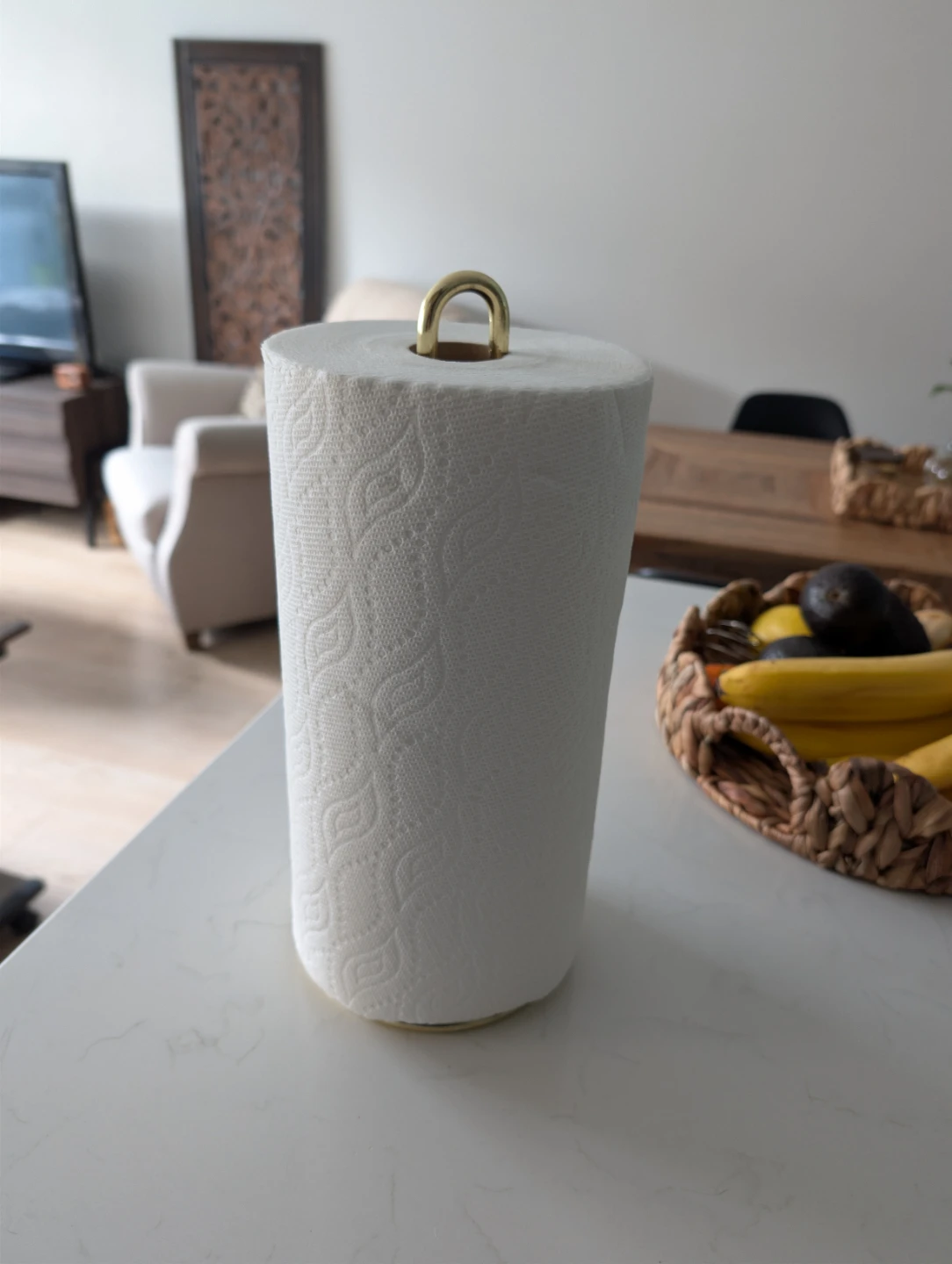 Modern Gold Paper Towel Holder Stand - photo 2