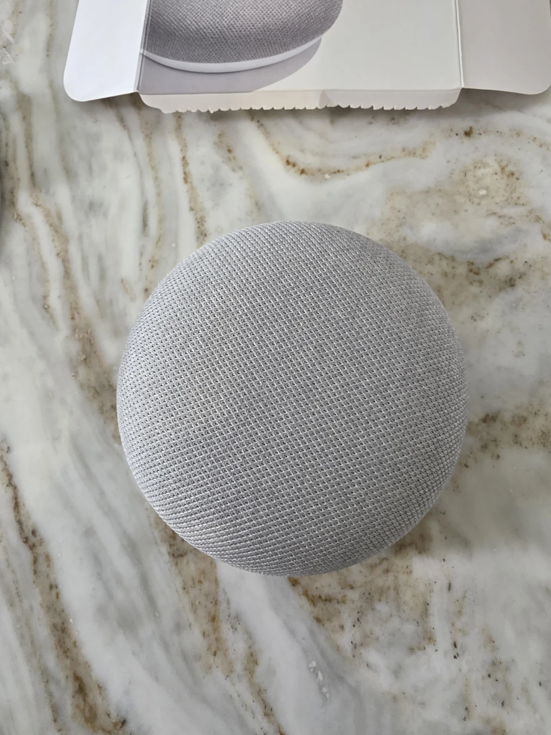 Google Home Mini Chalk Smart Speaker - photo 3