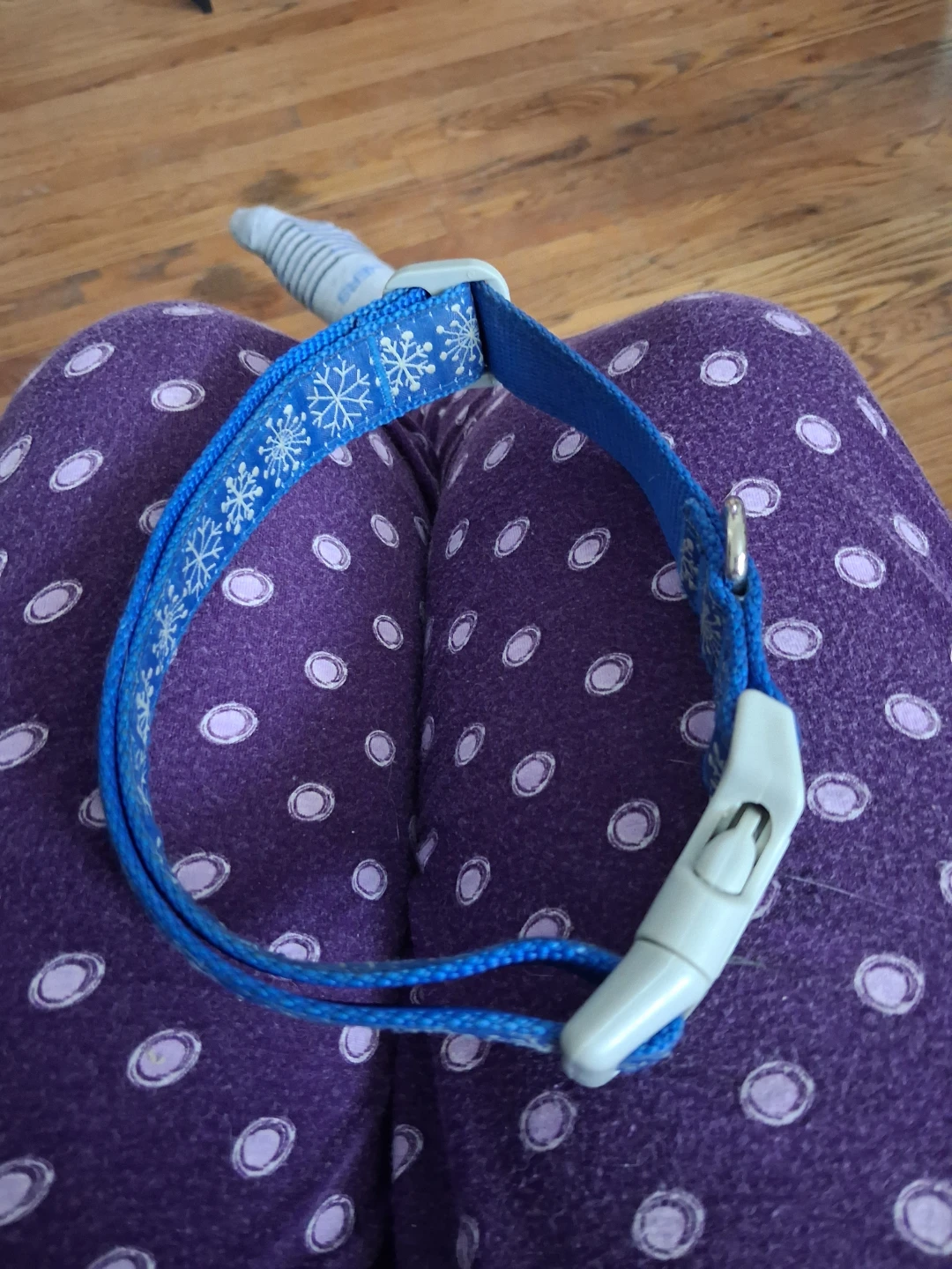 Blue Snowflake Dog Collar