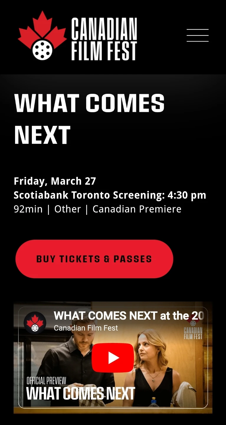 Free ticket to "What Comes Next" screening 🥕