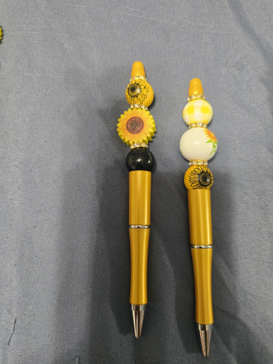 Set of 6 Sunflower Beaded Pens - photo 2