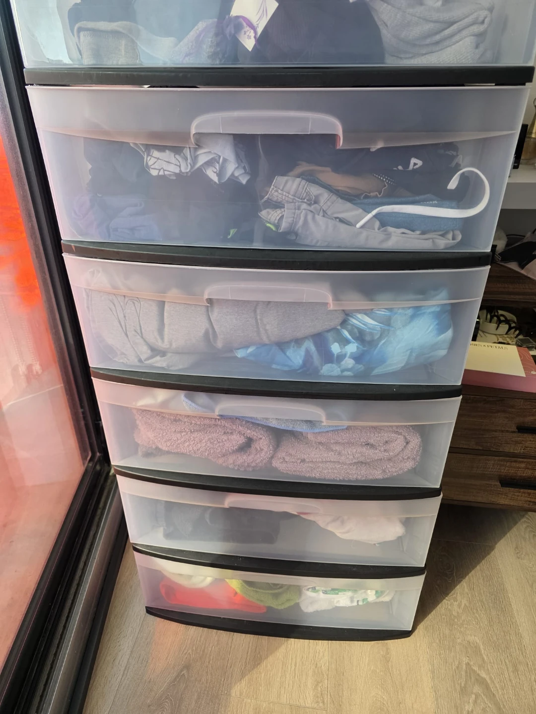 Black 8-Drawer Plastic Storage Cart - photo 4