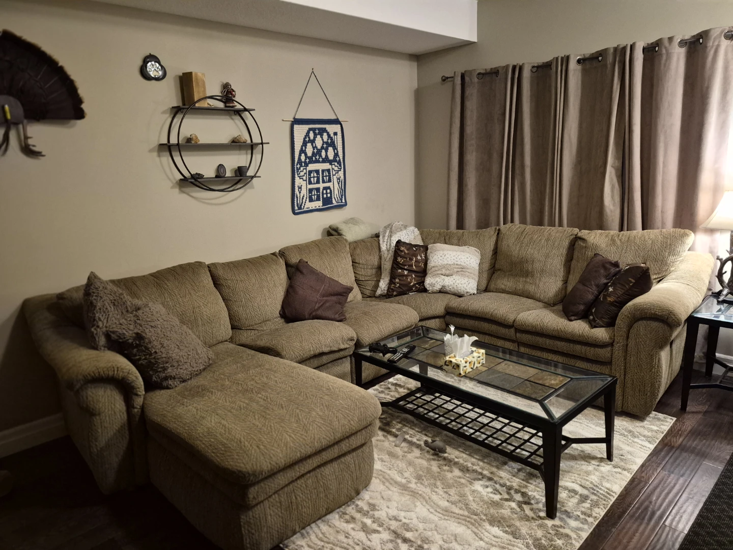 Lazyboy Sectional Sofa with Recliner