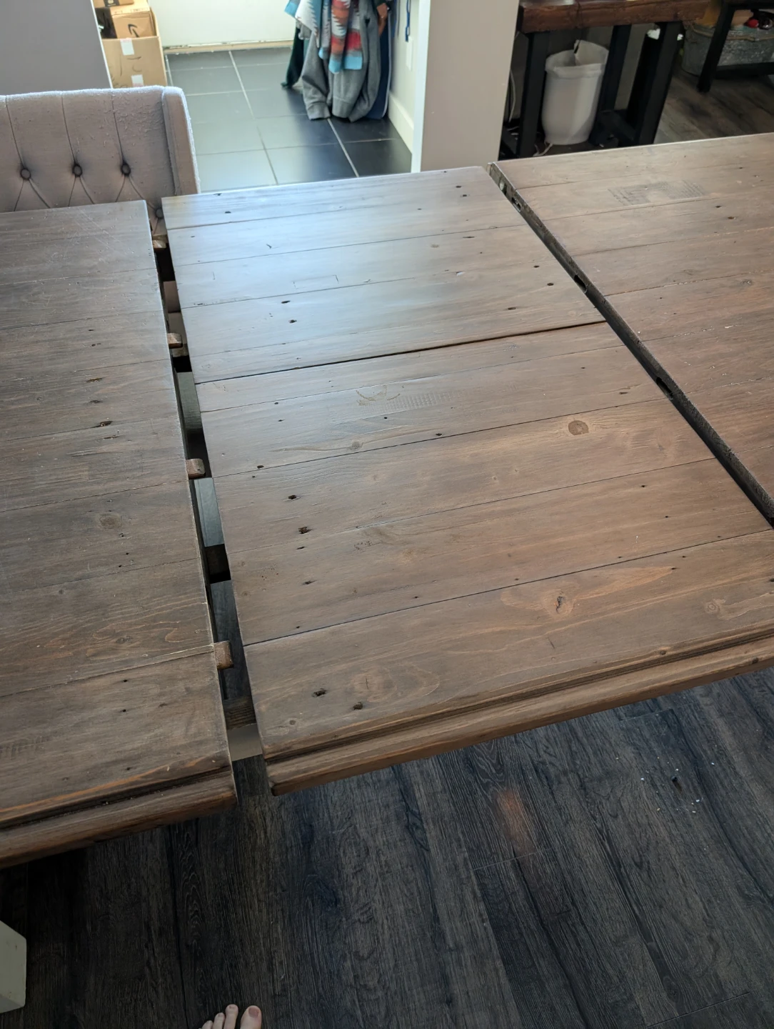Rustic Farmhouse Extendable Dining Table - photo 3