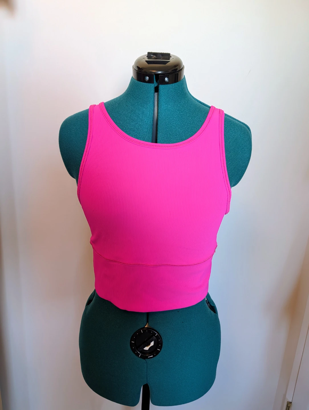 Lululemon Ribbed Align Tank Top - Bright Pink - Size 10 - photo 2