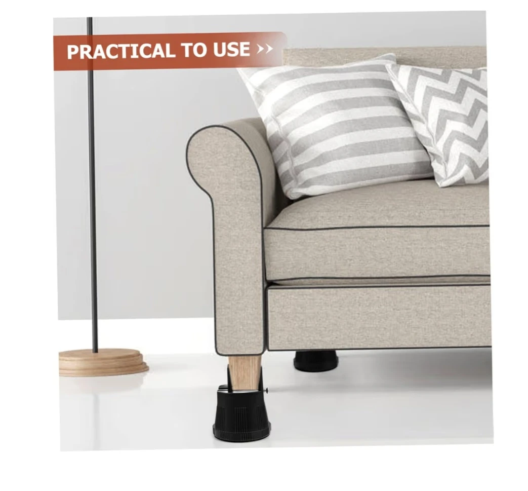 Adjustable Furniture Riser Non Slip Support Legs for Beds Desks - photo 5