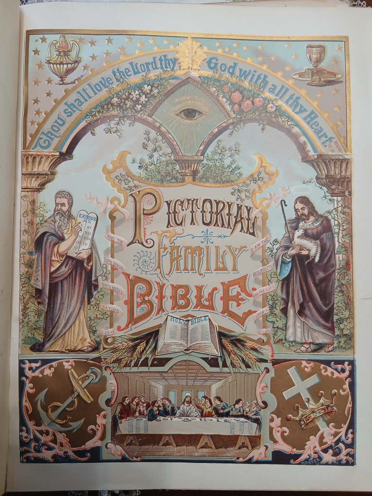 Antique Pictorial Family Bible from the 1800-s - photo 3