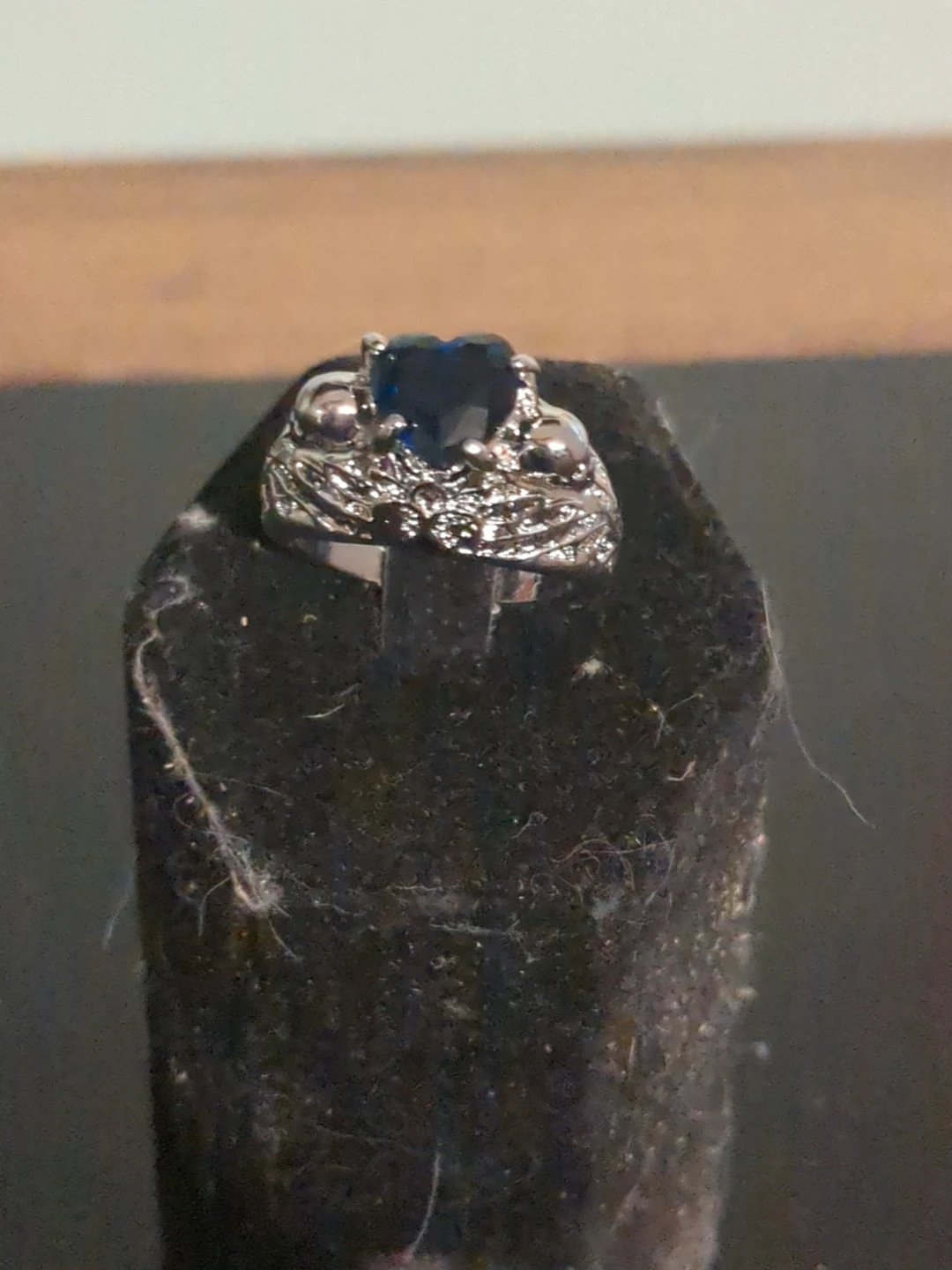 Gothic Heart Ring with Skull Accents - photo 2