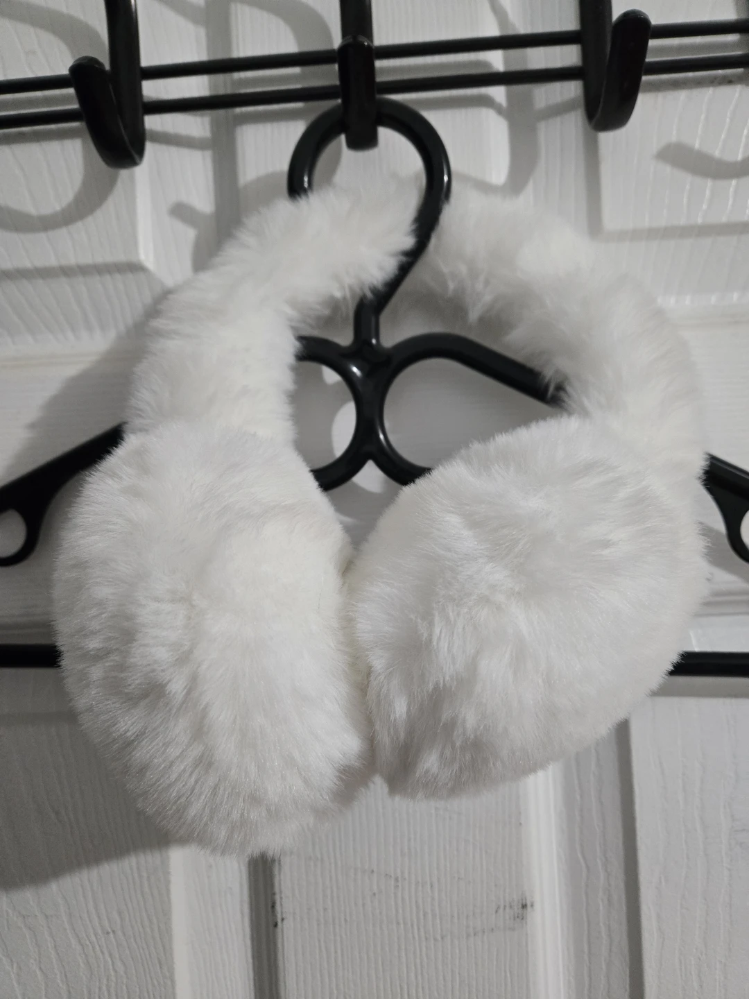 White Faux Fur Earmuffs