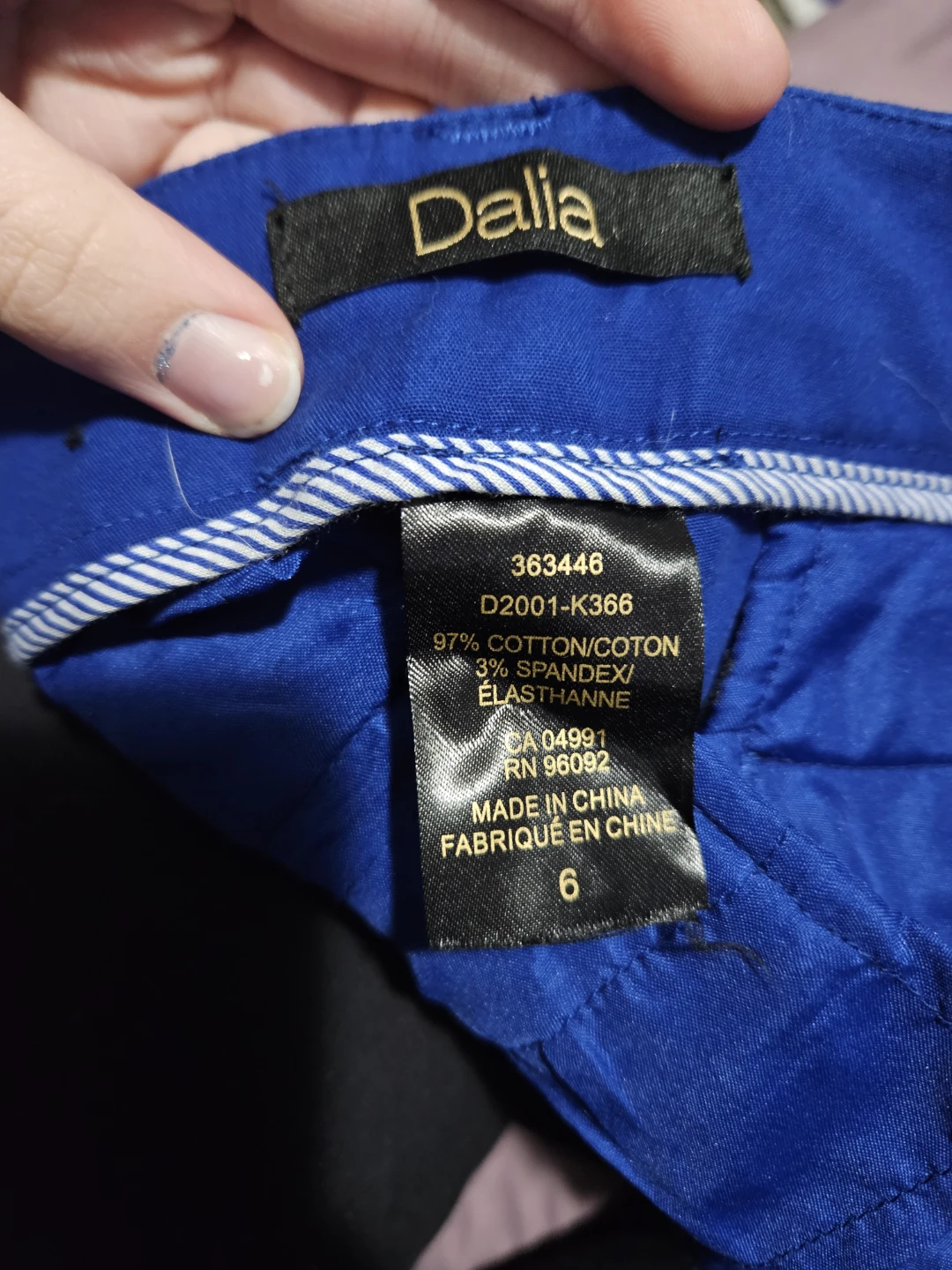 Dalia Blue Pants Size 6 - photo 2