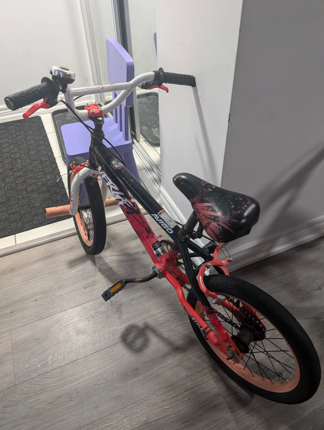 Kids BMX Bike - Red and Black - photo 3
