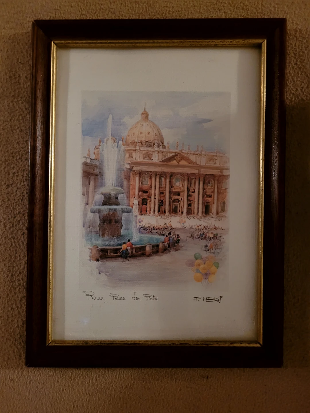 Framed Print of St. Peter's Square, Rome🥕