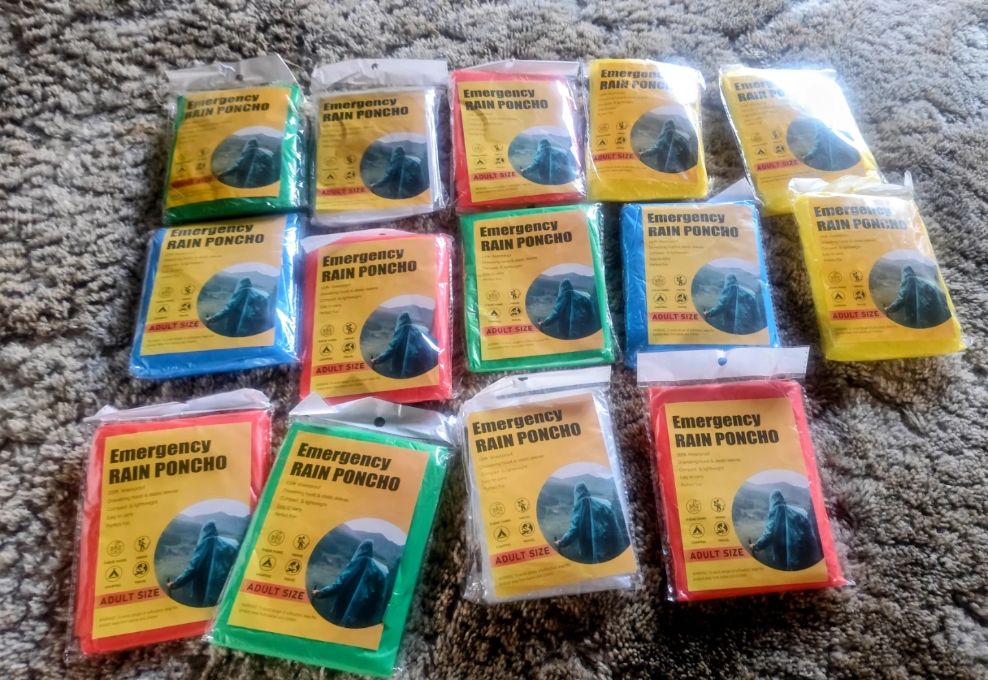 Emergency Rain Ponchos