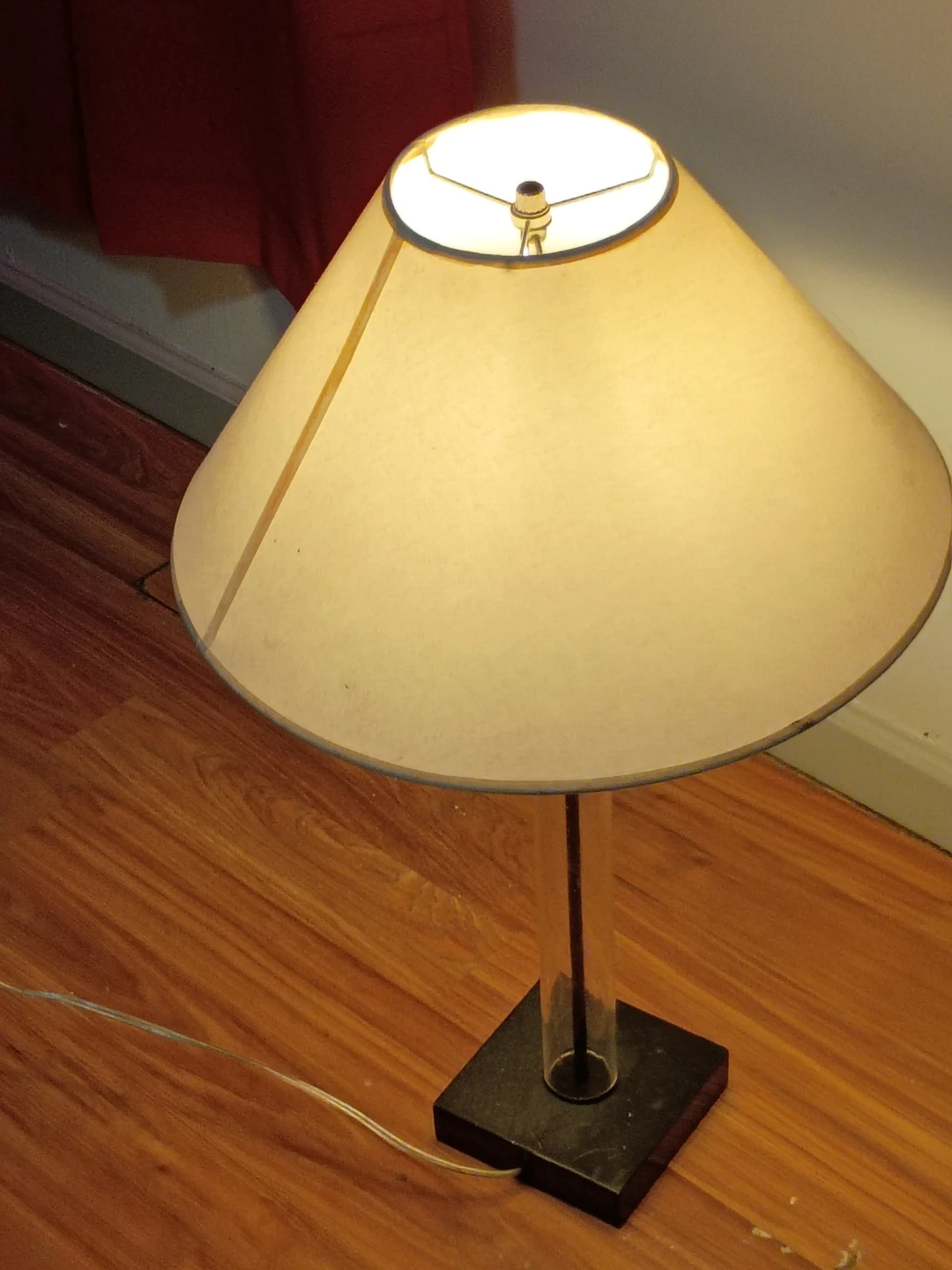 Floor Lamp with Herringbone Shade - photo 2