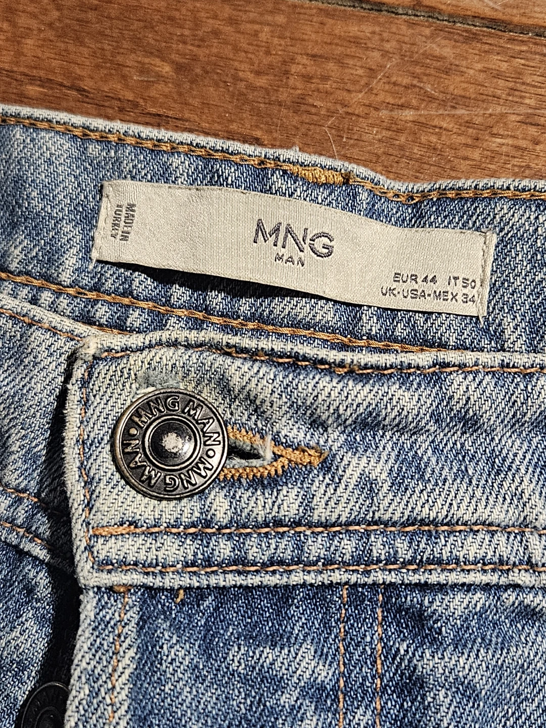 Mango Tapered Button fly Jeans - photo 3