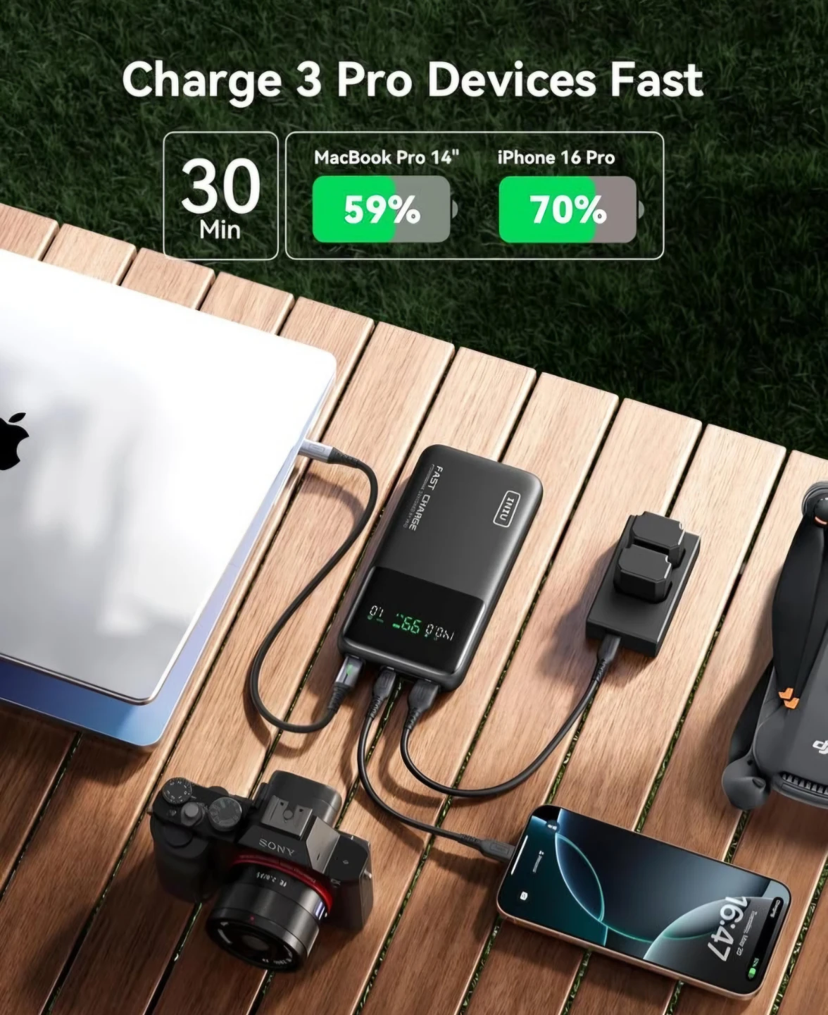 INUI Power Bank 140W 27000mAh Bi-b64 🥕 - photo 4