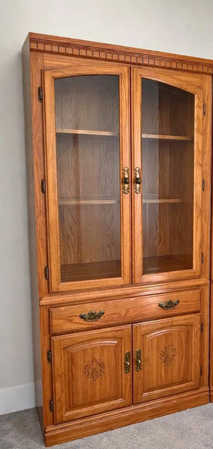 Wooden Display Cabinet with storage