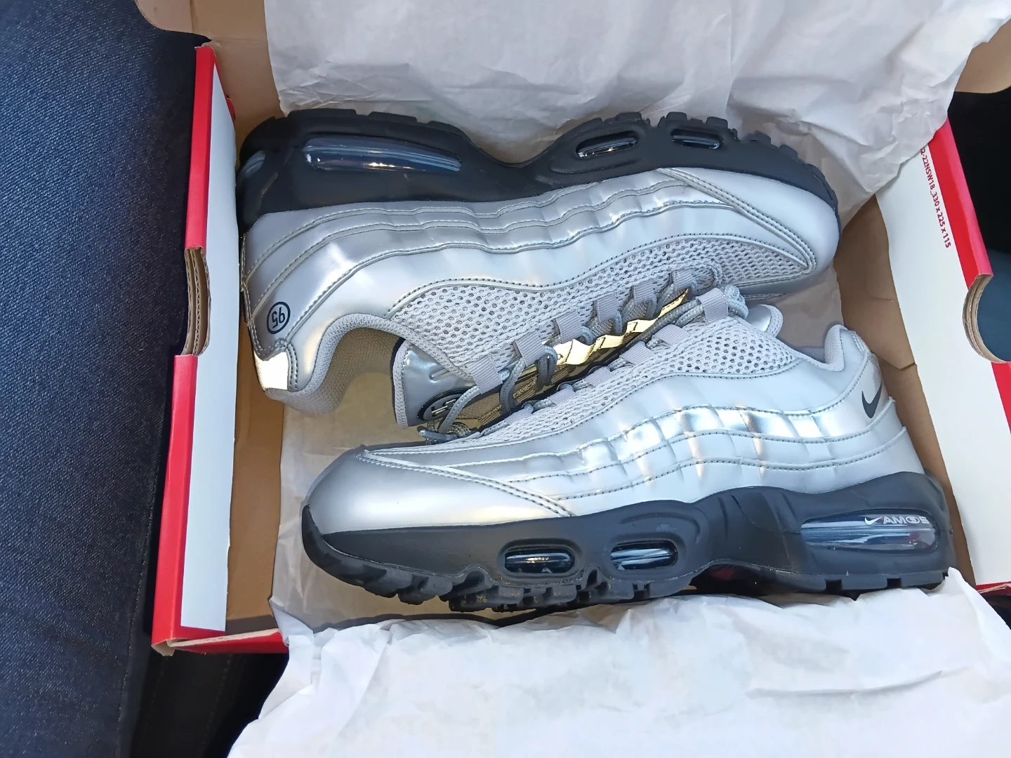 Nike Air Max 95 Silver Grey Running Shoes