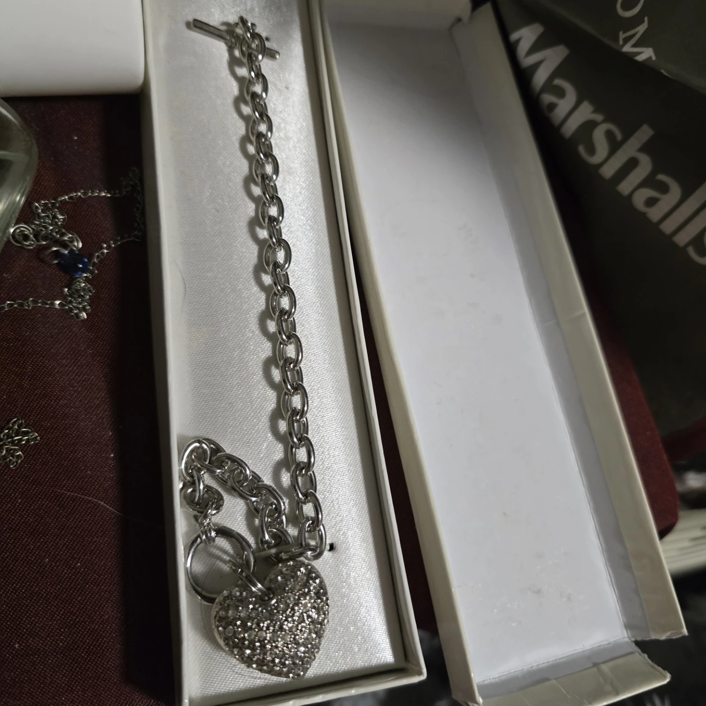 Silver Heart Charm Bracelet