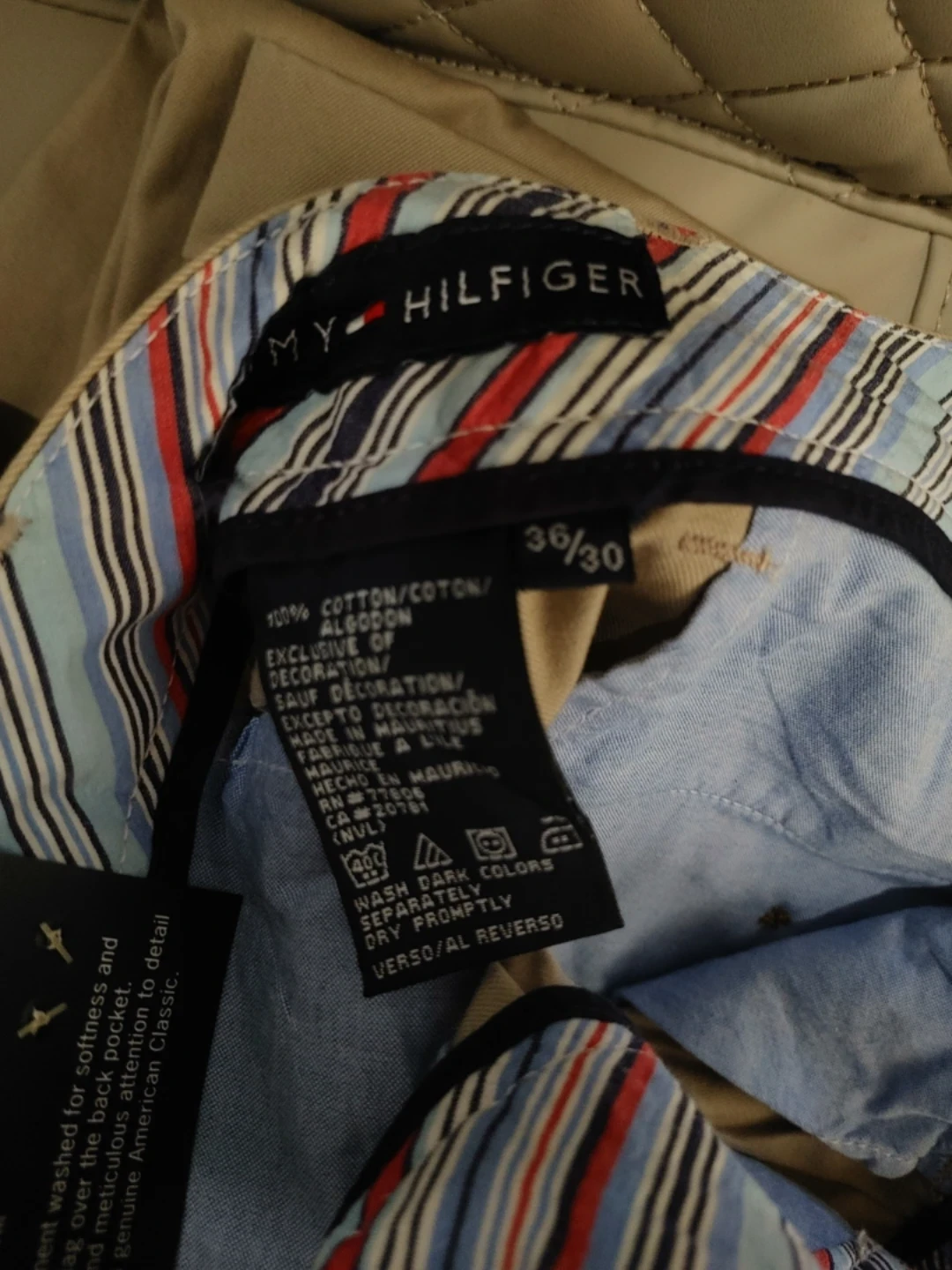 🥕BRAND NEW TOMMY HILFIGER TAN CHINOS MENS SIZE 36 X30 - photo 2