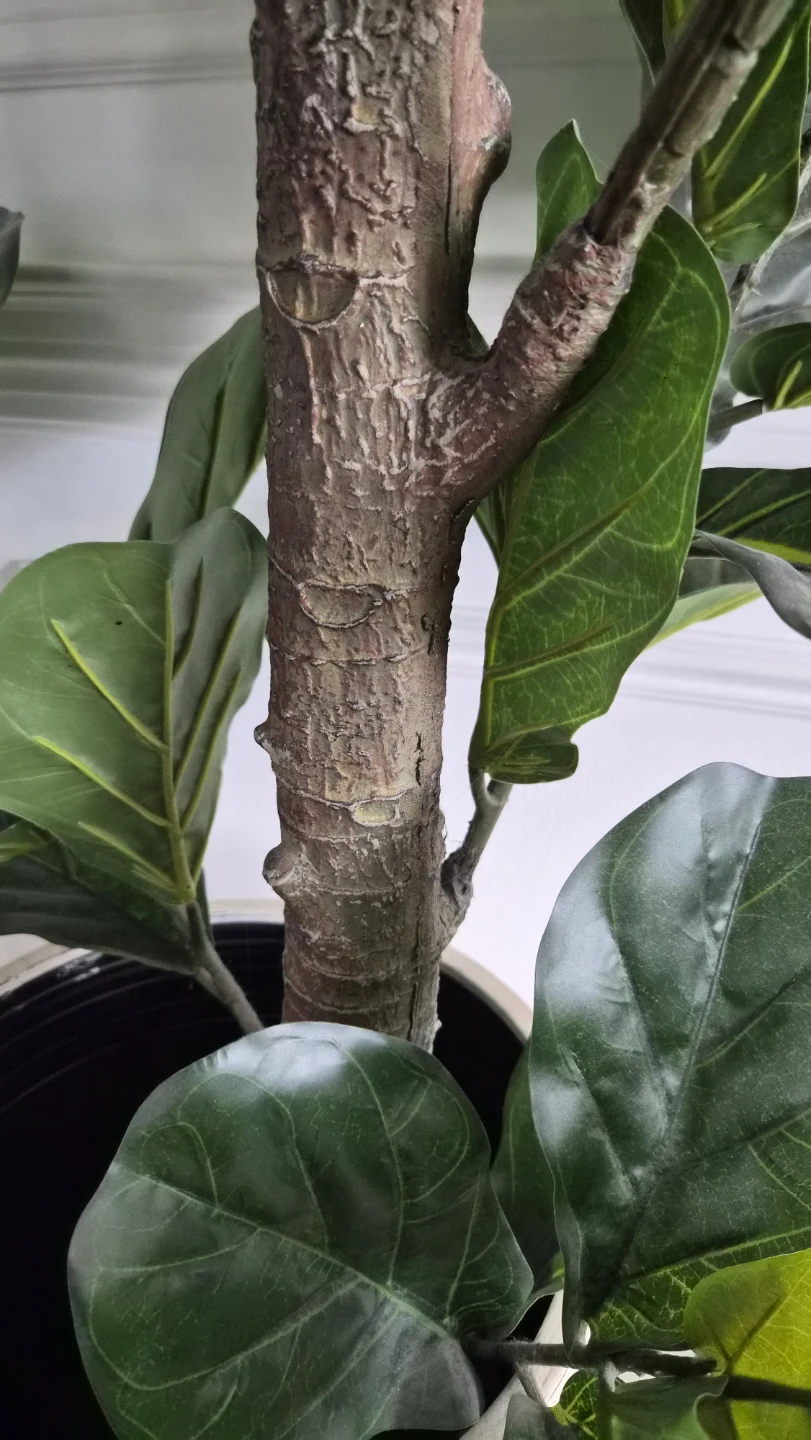 Artificial Fiddle Leaf Fig Tree in Decorative Planter 🧡 - photo 4