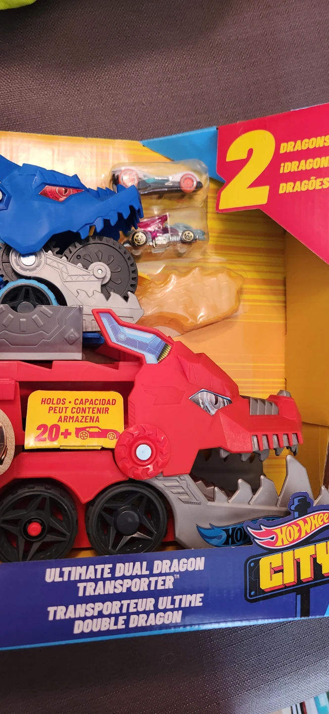 NEW Hot Wheels City Ultimate Dual Dragon Transporter Set - photo 4
