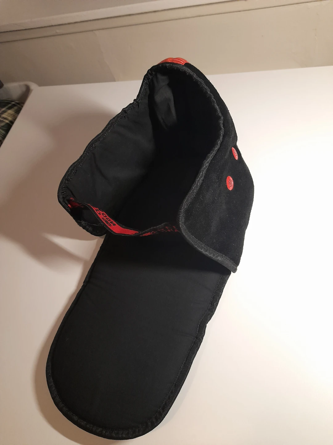 Red Dragon Leather Mask Overlay sizes S and M