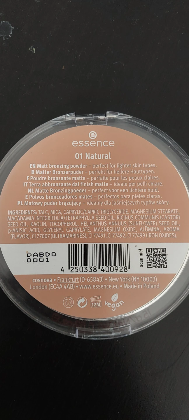 Essence Sun Club Matt Bronzing Powder 01 Natural - photo 2