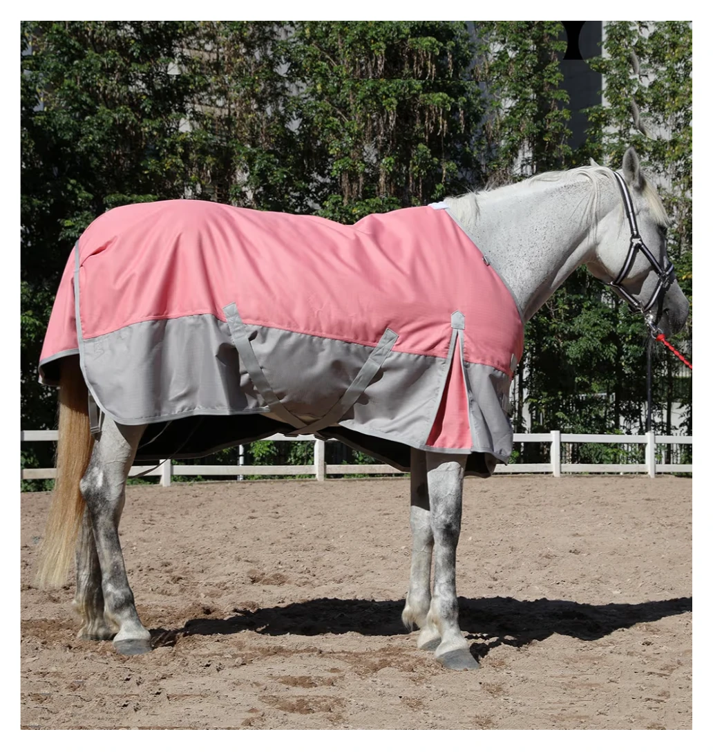 Pink and Grey Horse Blanket sz 78 - 200g Fill - photo 2