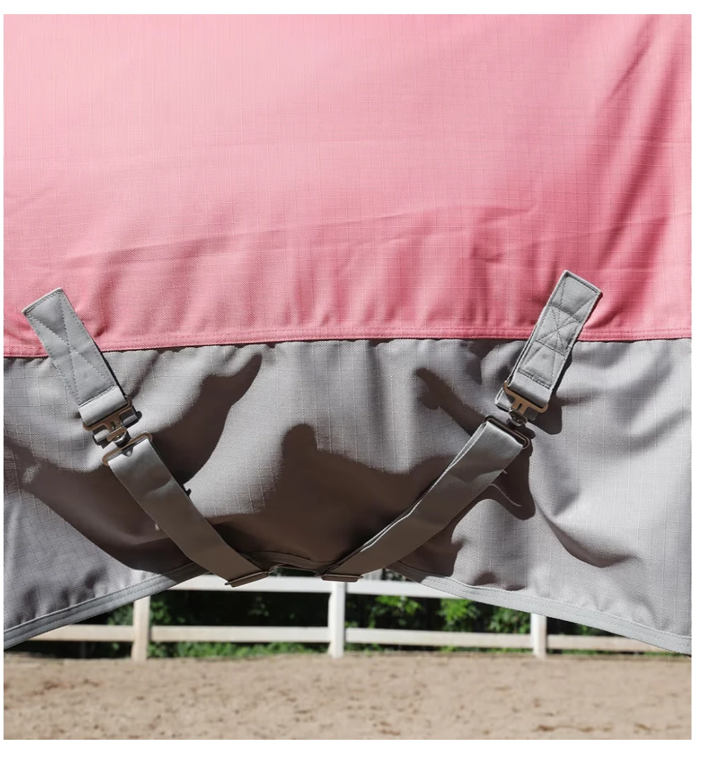 Pink and Grey Horse Blanket sz 78 - 200g Fill - photo 3