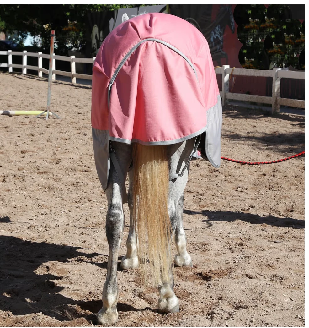 Pink and Grey Horse Blanket sz 78 - 200g Fill - photo 4