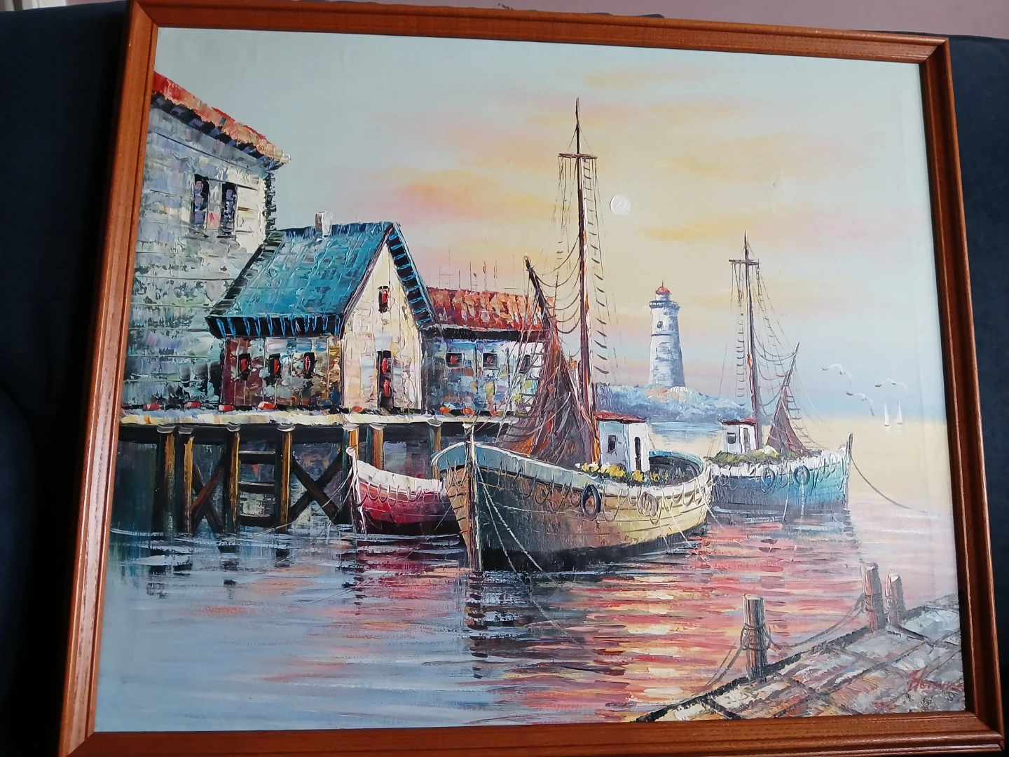 Title:  Harbour Scene with Boats