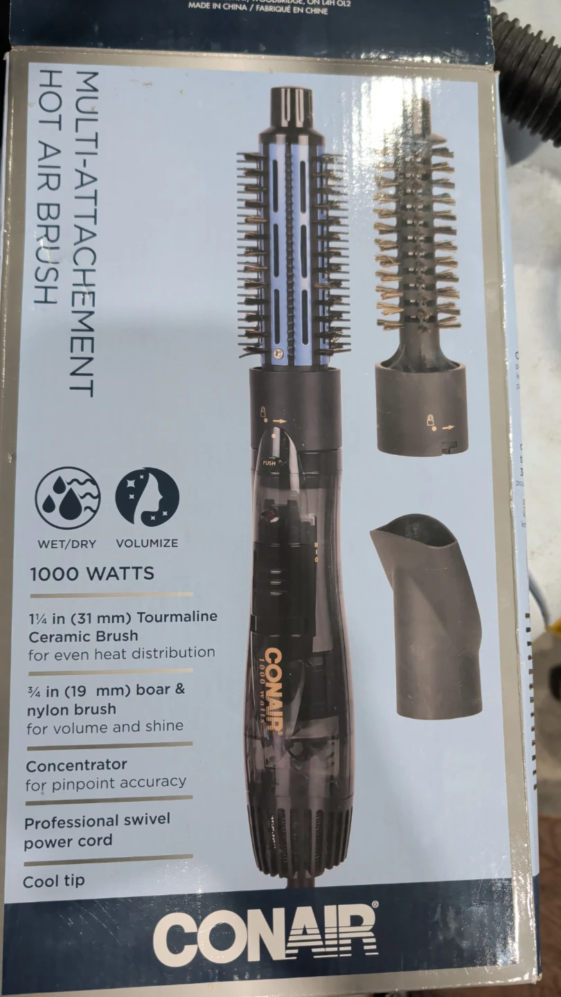Conair 3-in-1 Hot Air Brush Multi-Attachment - photo 3